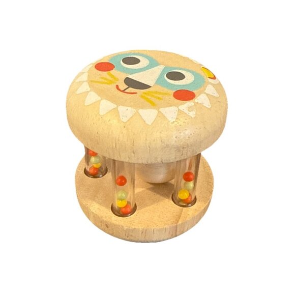 Djeco Baby Toys France Eco Wooden Rattle BabyShaki - Picture 1 of 6